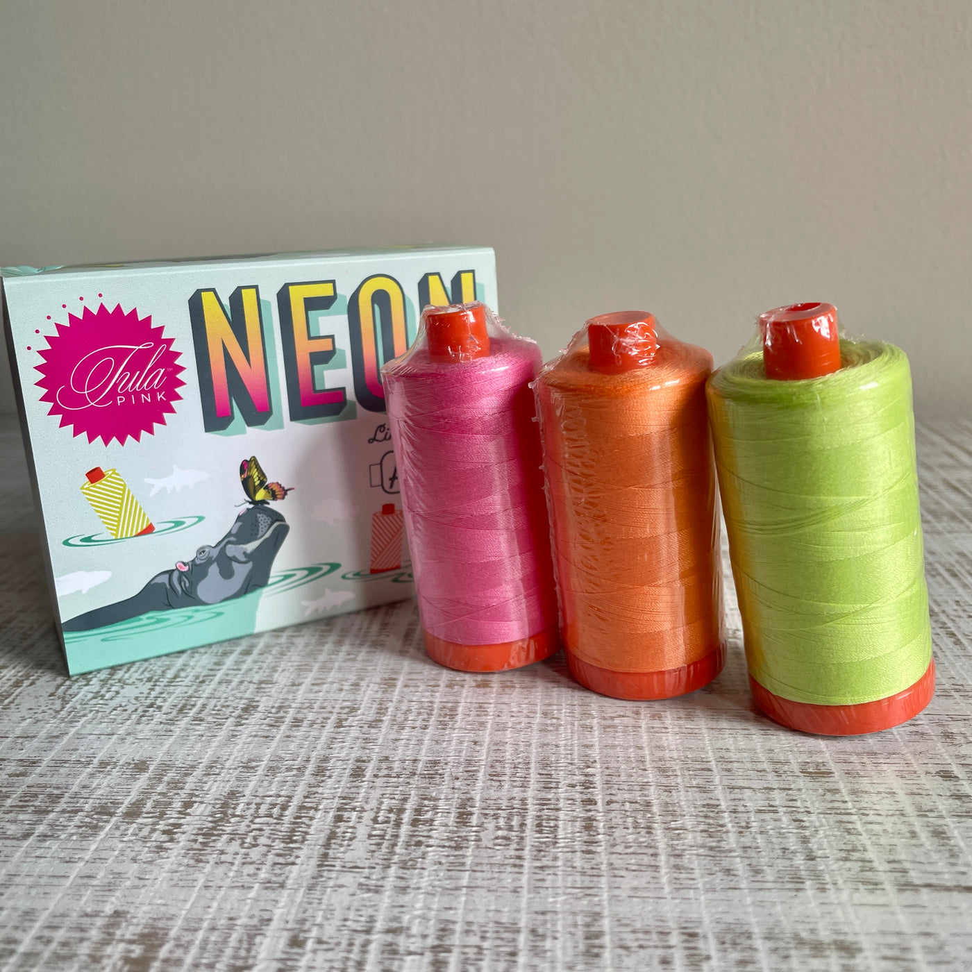 Tula Pink Neons and Neutrals Thread Set 3ct