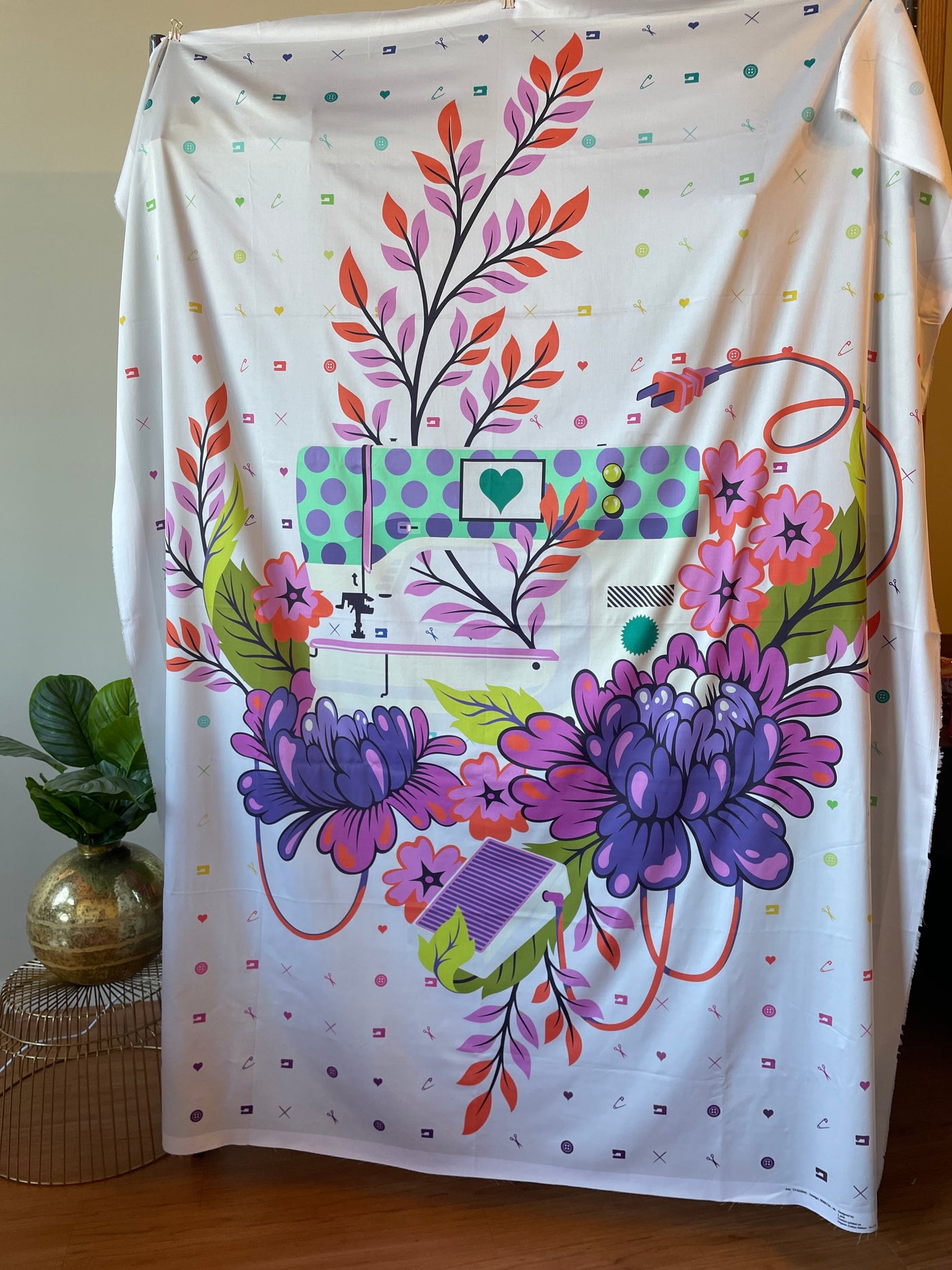 54" x 72" Tula Pink HomeMade Quilt Backing - "Night"