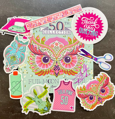 Quilt Market Stickers w/ Autographed "FMF2" Catalog