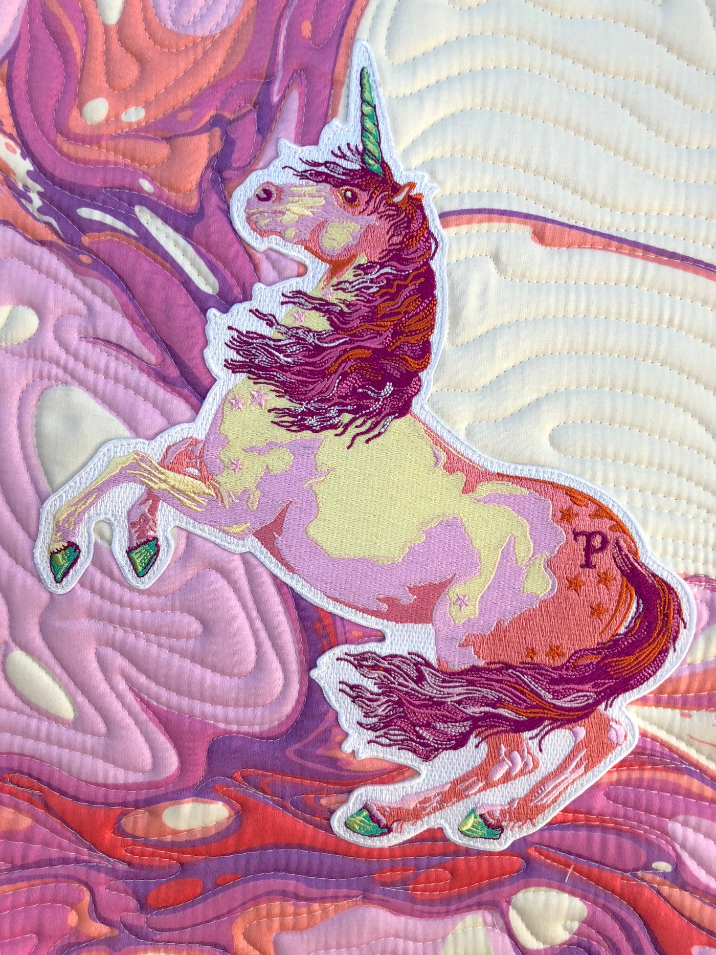 Tula Pink "Pinkerville” Unicorn Embroidered Patch