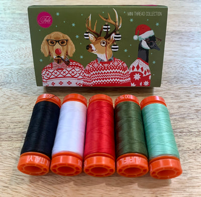 Tula Pink x Aurifil "Holiday Homies" Mini Thread Collection