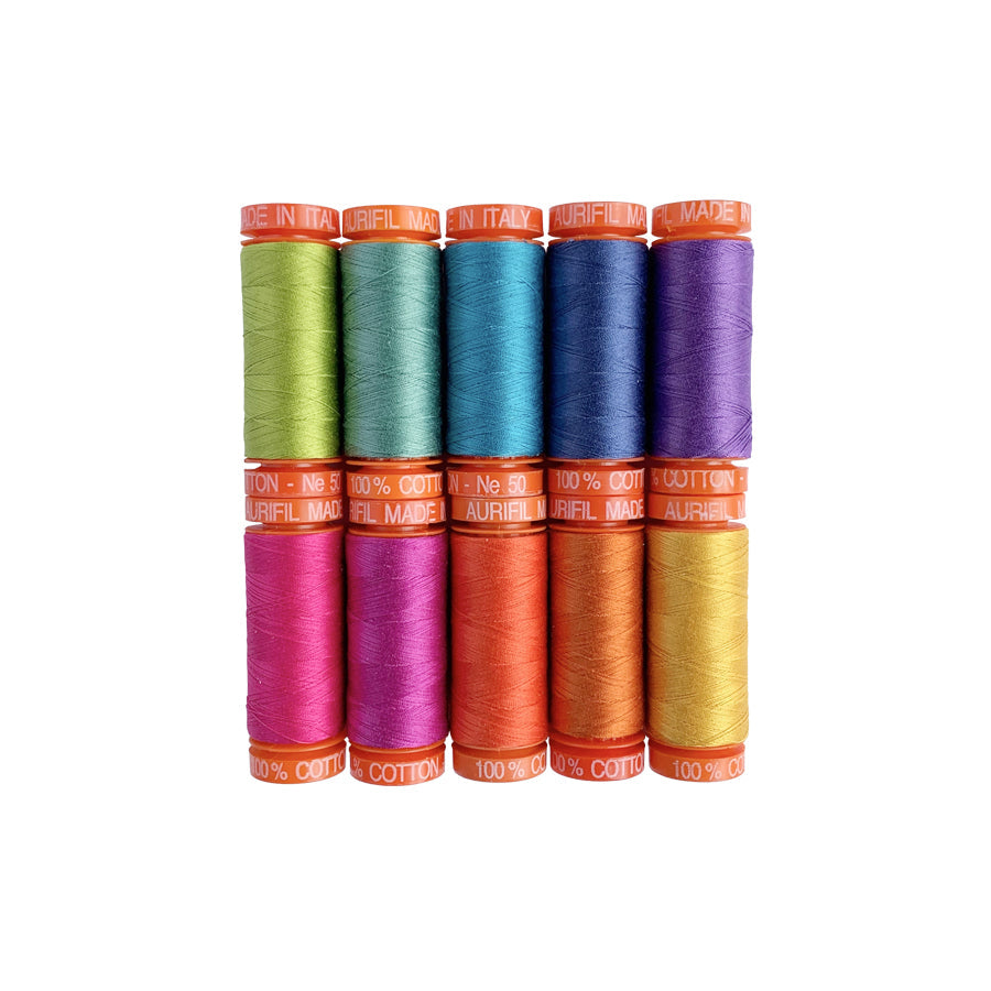 Tula Pink Dragon's Breath Aurifil Thread Collection