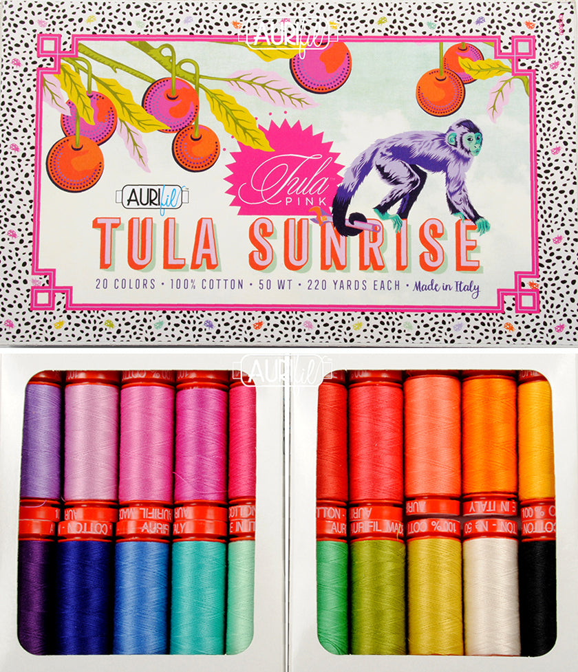 Tula Pink x Aurifil "Tula Sunrise" Thread Collection