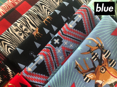 Holiday Homies Fat Quarter Bundle Red, Green or Blue