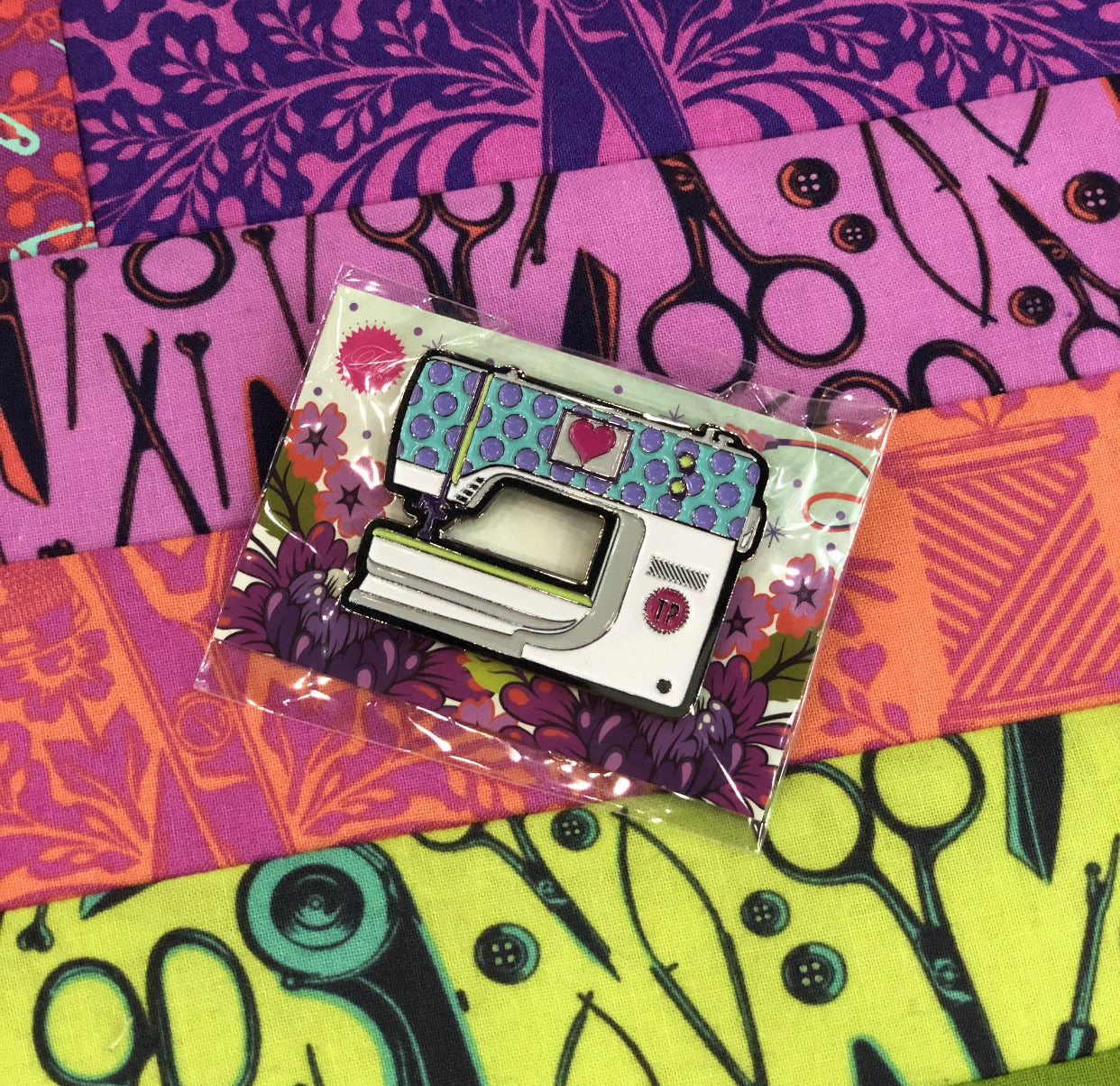 Tula Pink "Homemade" Enamel Pin