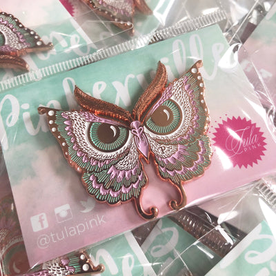 Pinkerville Rose Gold “Enlightenment Owl” Pin